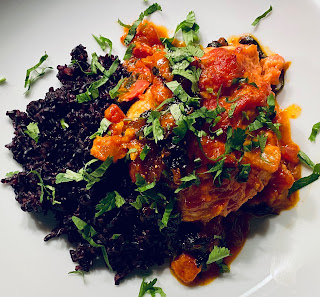 Saffron fig chicken